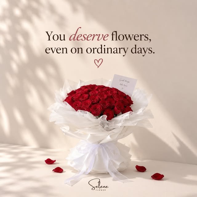 ช่อดอกไม้และชุดของขวัญจากโพสต์ Instagram ของ Selene Flower วันที่ 25 กันยายน 2569